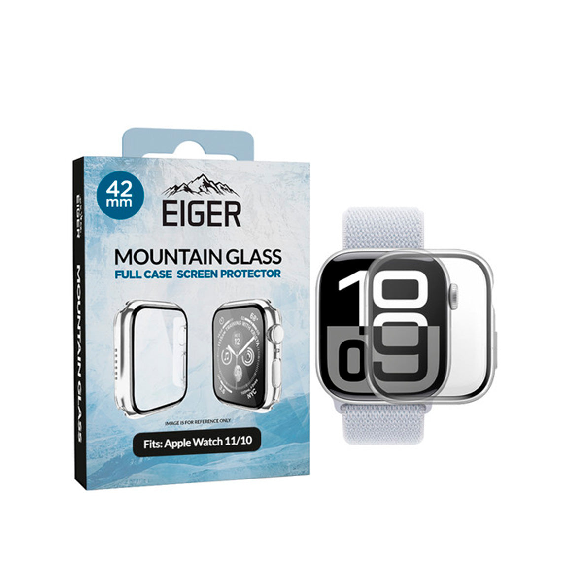 Eiger - Apple Watch 42mm Glass Full Screen Protector S10/11
