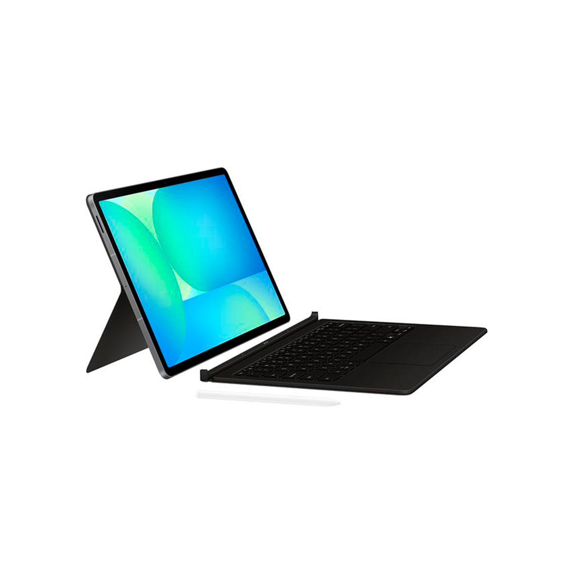 Samsung - Galaxy Tab S10 FE+ AI Book Cover Keyboard Case - Black