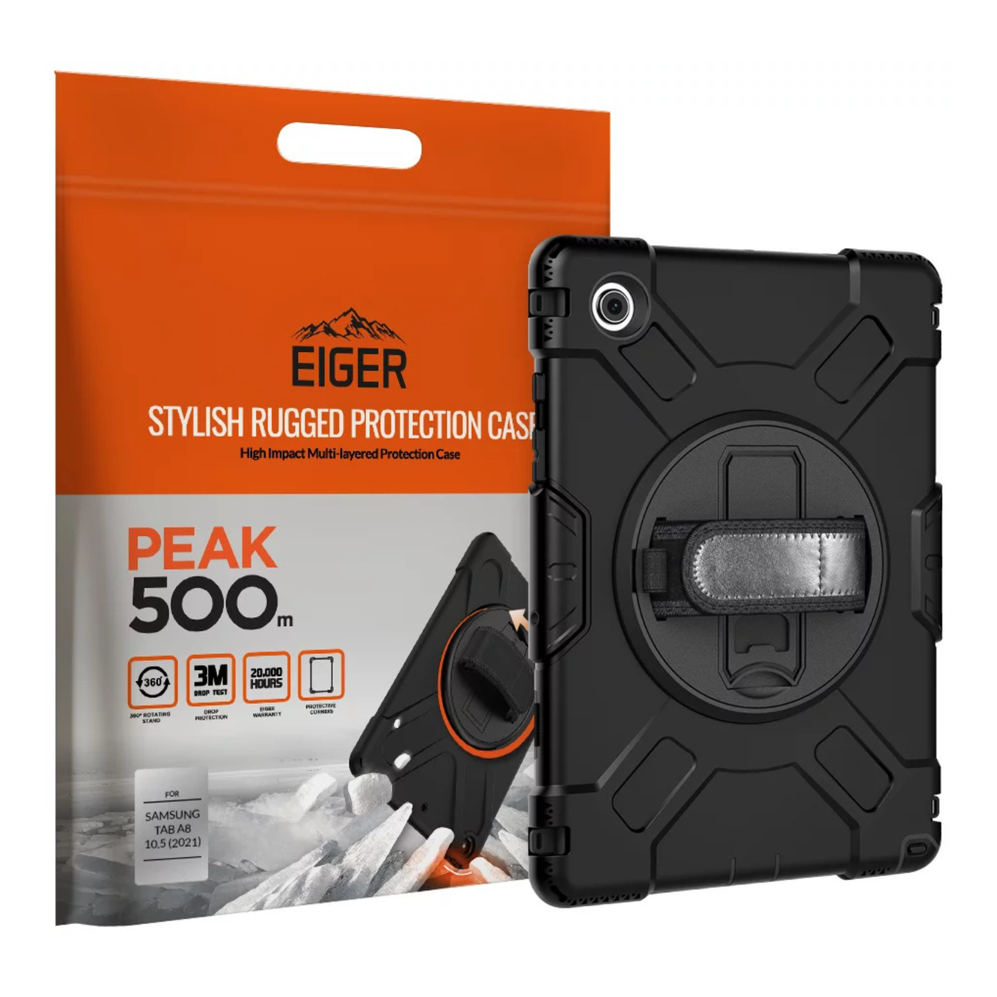 Eiger - Samsung Galaxy Tab A8 10.5 (2021) Peak Case - Black