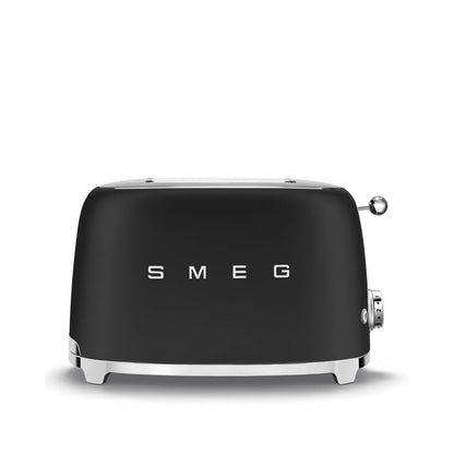 Smeg - Toaster 2 Slice, 2 Slot Matt Black (TSF01BLMEU)