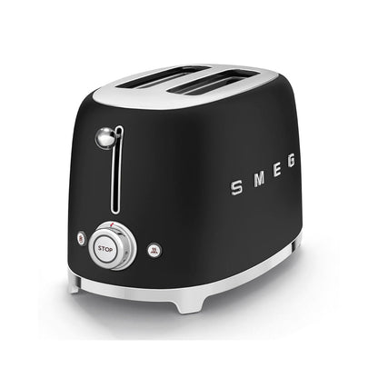Smeg - Toaster 2 Slice, 2 Slot Matt Black (TSF01BLMEU)