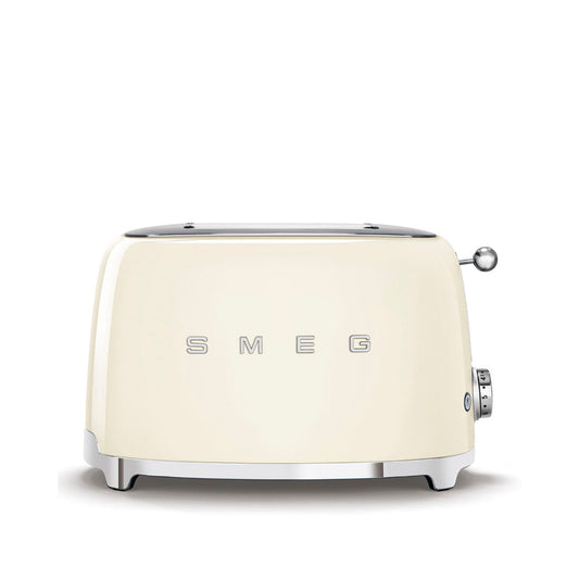 Smeg - Toaster 2 Slice, 2 Slot Glossy Cream (TSF01CREU)