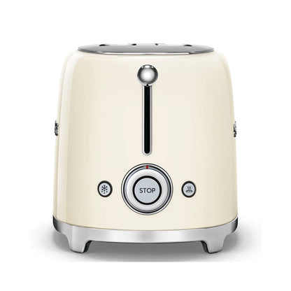 Smeg - Toaster 2 Slice, 2 Slot Glossy Cream (TSF01CREU)