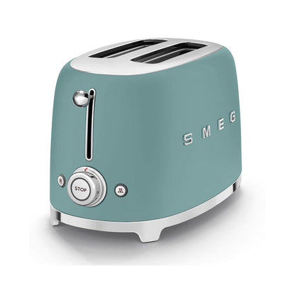 Smeg - Toaster 2 Slice, 2 Slot Matt Green (TSF01EGMEU)