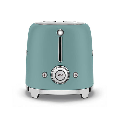 Smeg - Toaster 2 Slice, 2 Slot Matt Green (TSF01EGMEU)