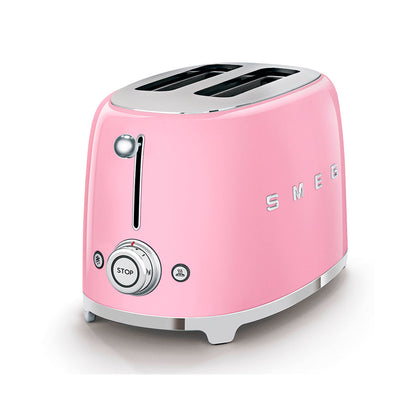 Smeg - Toaster 2 Slice, 2 Slot Pink (TSF01PKEU)