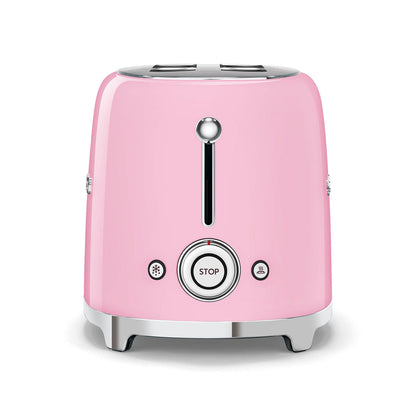 Smeg - Toaster 2 Slice, 2 Slot Pink (TSF01PKEU)