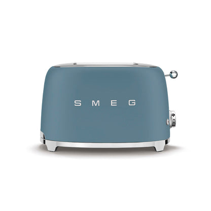 Smeg - Toaster 2 Slice, 2 Slot Matt Blue (TSF01SBMEU)