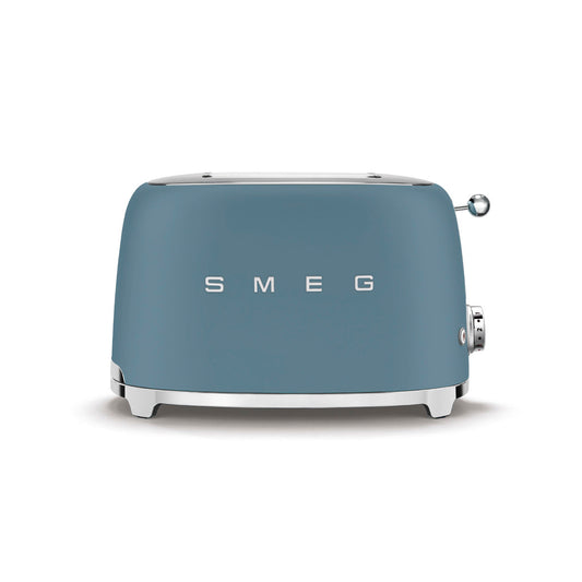 Smeg - Toaster 2 Slice, 2 Slot Matt Blue (TSF01SBMEU)