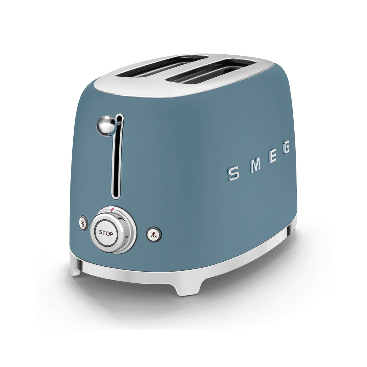 Smeg - Toaster 2 Slice, 2 Slot Matt Blue (TSF01SBMEU)