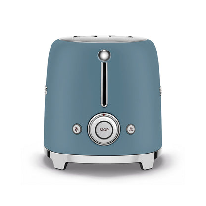 Smeg - Toaster 2 Slice, 2 Slot Matt Blue (TSF01SBMEU)