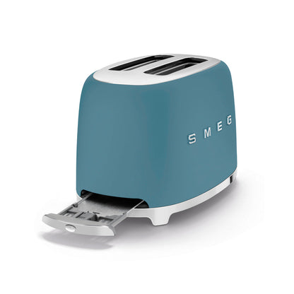 Smeg - Toaster 2 Slice, 2 Slot Matt Blue (TSF01SBMEU)