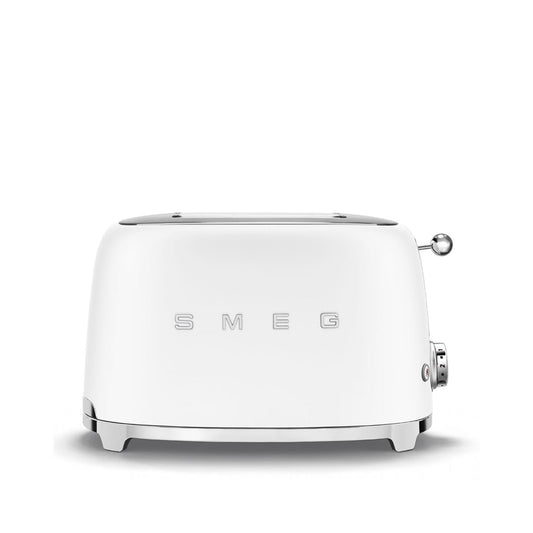 Smeg - Toaster 2 Slice, 2 Slot Matt White (TSF01WHMEU)