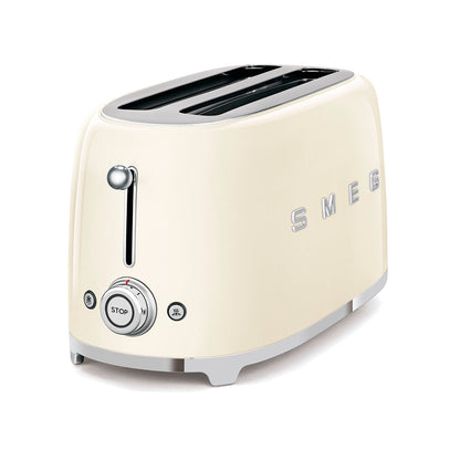 Smeg - Toaster 4 Slice, 2 Long Slot Cream (TSF02CR)