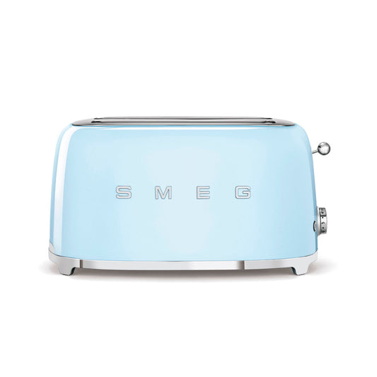 Smeg - Toaster 4 Slice, 2 Long Slot Pastel Blue (TSF02PBEU)