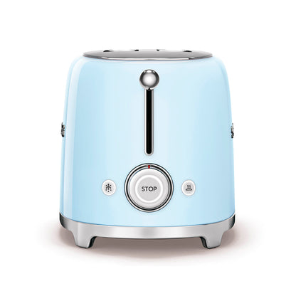Smeg - Toaster 4 Slice, 2 Long Slot Pastel Blue (TSF02PBEU)