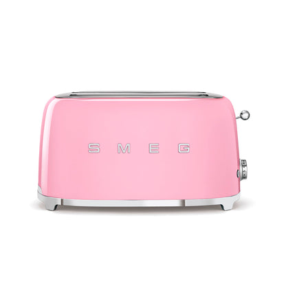 Smeg - Toaster 4 Slice, 2 Long Slot Gloss Pink (TSF02PKEU)