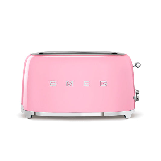 Smeg - Toaster 4 Slice, 2 Long Slot Gloss Pink (TSF02PKEU)