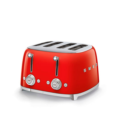 Smeg - Toaster 4 Slice Red (TSF03RDEU)