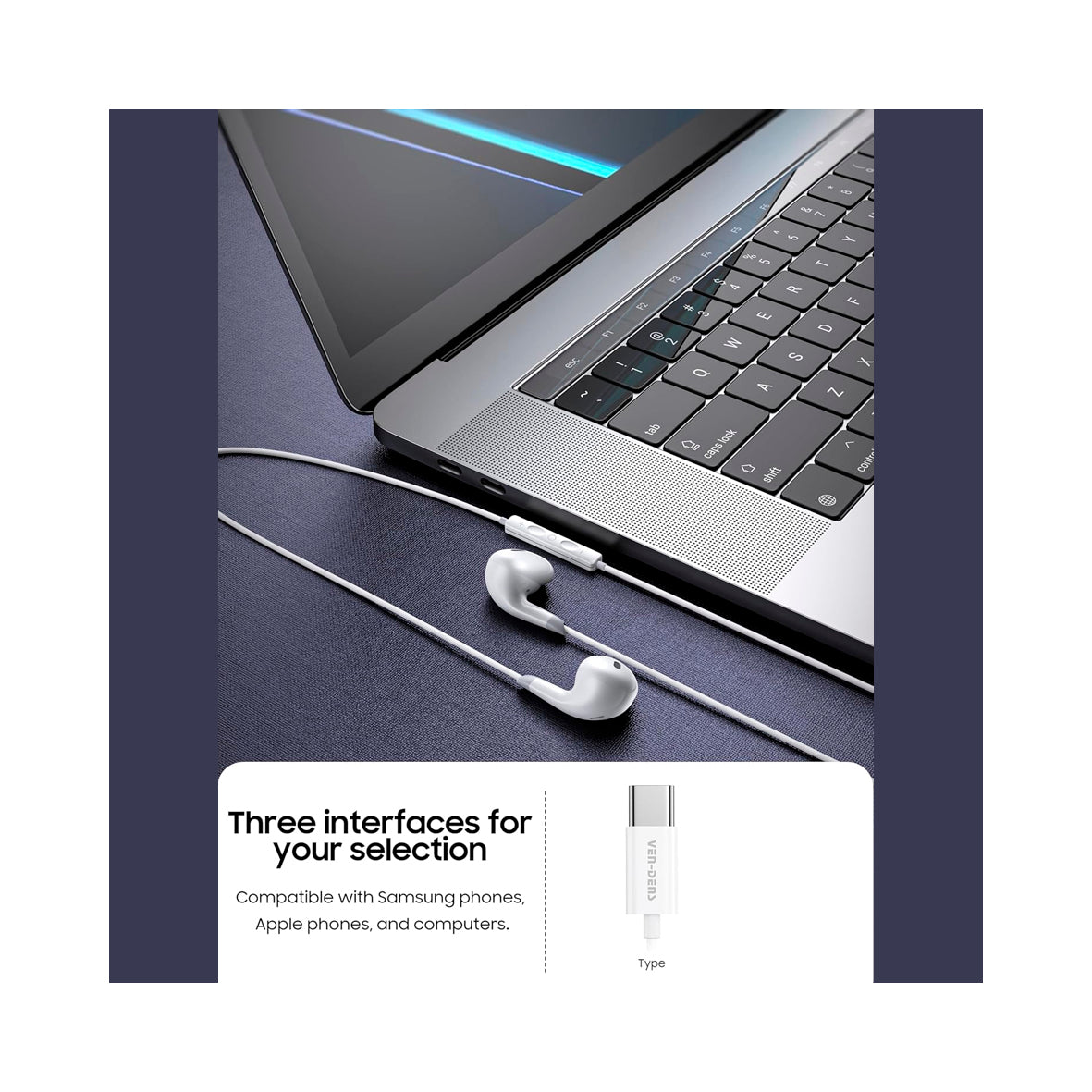 Ven-Dens - Wacky Earphones Type-C (VD-EAR006)