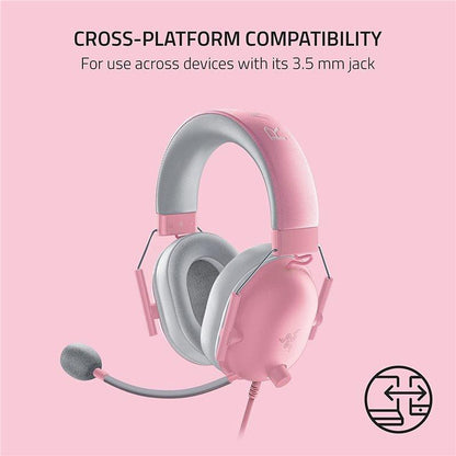 Razer - Blackshark V2 X - Multi-Platform Wired Esports Headset - Quartz Edition