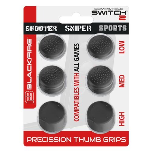 Blackfire - Joycon Controller Grips - 6 Pack - Nintendo Switch 2
