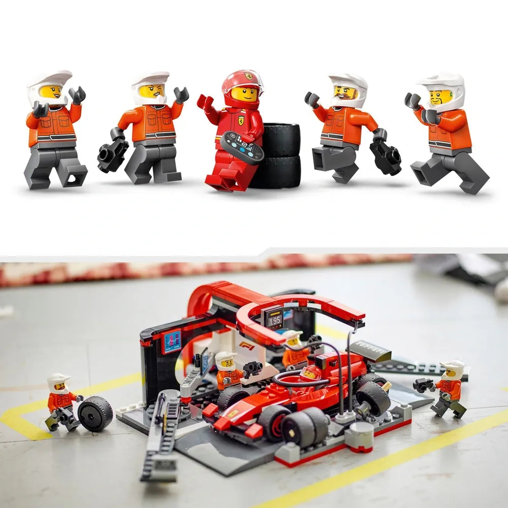 LEGO City - F1 Pit Stop & Pit Crew with Ferrari Car (60443)