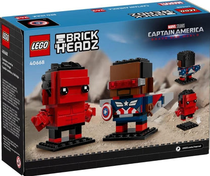 LEGO Brickheadz - Captain America & Red Hulk (40668)