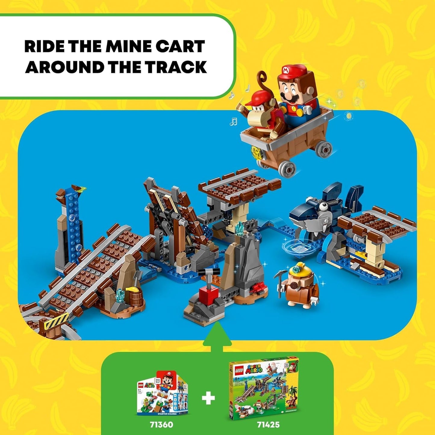 LEGO Super Mario - Diddy Kong's Mine Cart Ride Expansion Set (71425)