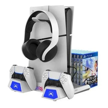 Multifunctional RGB Charging Stand with Cooling - PS5/Slim