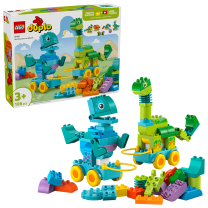 LEGO Duplo - 3-in-1 Dinosaurs on Wheels (10451)