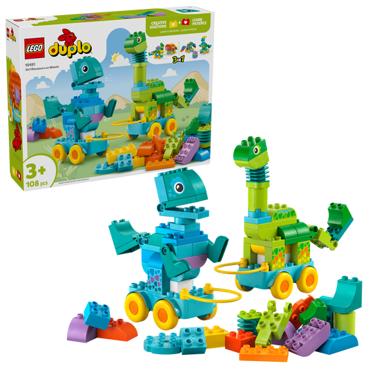 LEGO Duplo - 3-in-1 Dinosaurs on Wheels (10451)