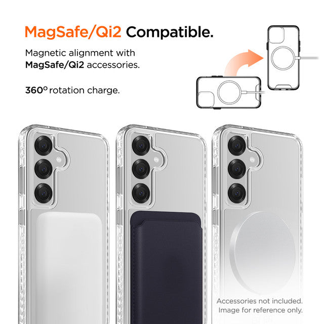 Eiger - Samsung Galaxy S25 Ice Grip Magsafe Case GRS - Clear