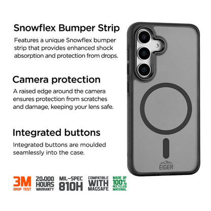 Eiger - Samsung Galaxy S25+ Blizzard Magsafe GRS - Black
