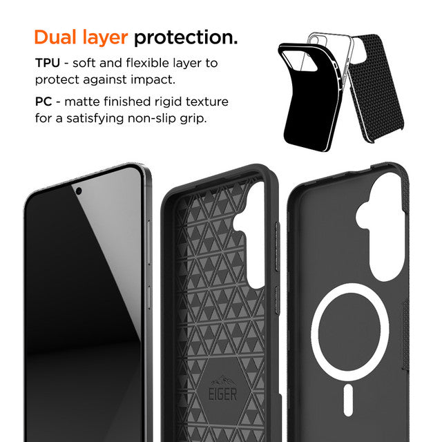 Eiger - Samsung Galaxy S25+/ S24+ North Magsafe Case GRS - Black