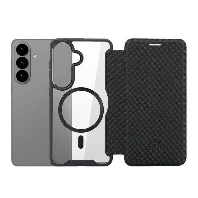 Eiger - Samsung Galaxy S26+ North Folio Magsafe Case - Black