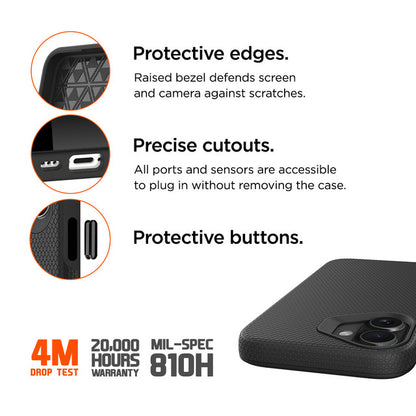 Eiger iPhone 16 Plus North Magsafe Case - Black