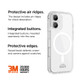 Eiger - iPhone 16 Ice Grip Magsafe Case - Clear