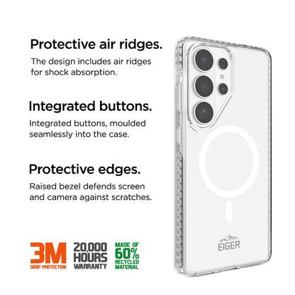 Eiger - Samsung Galaxy S26 Ultra Ice Grip Magsafe Case - Clear
