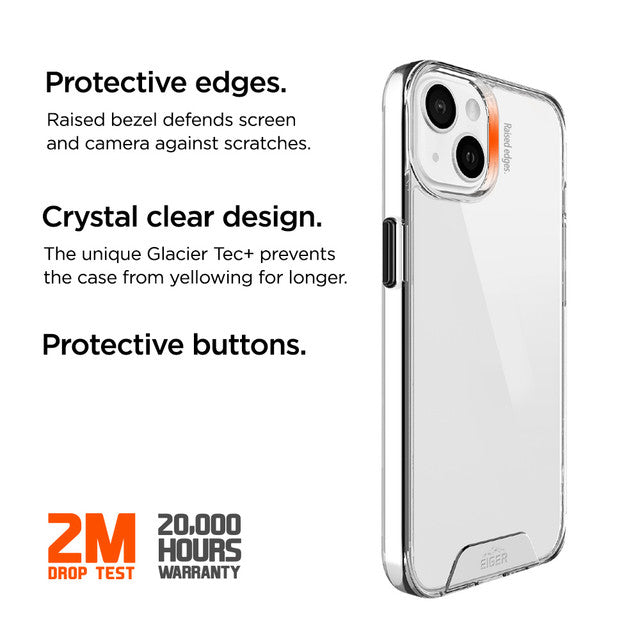 Eiger - iPhone 15 Plus Glacier Case - Clear