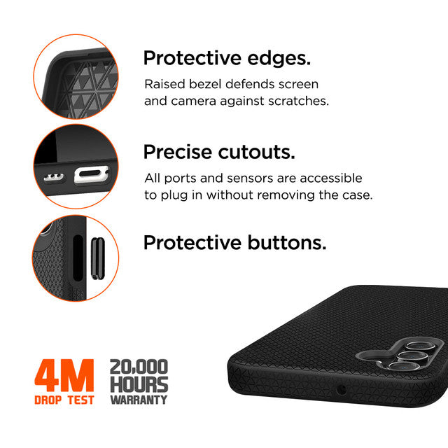 Eiger - Samsung Galaxy A25 5G North Drop-Protection Case - Black