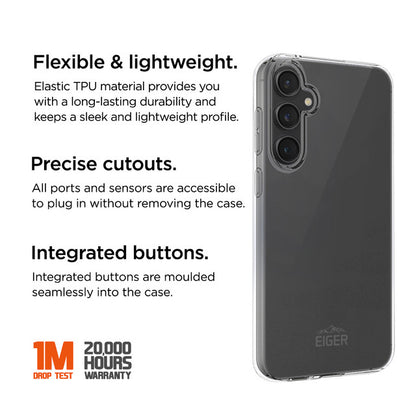 Eiger - Samsung Galaxy S23 FE Grip Case - Clear