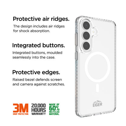 Eiger - Samsung Galaxy S26+ Ice Grip Magsafe Case - Clear