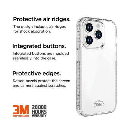 Eiger - iPhone 15 Pro Max Ice Grip Case - Clear