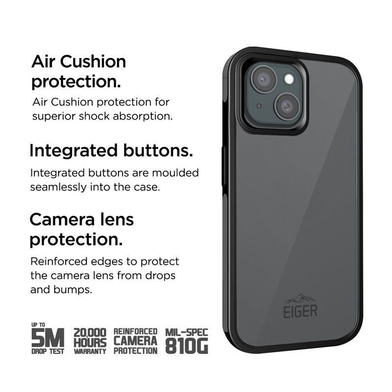 Eiger - iPhone 15 Plus Pro MountainAir Case - Black