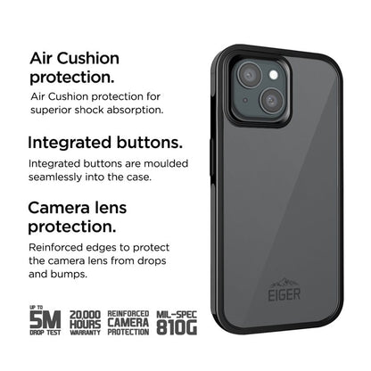 Eiger - iPhone 15 Plus Pro MountainAir Case - Black