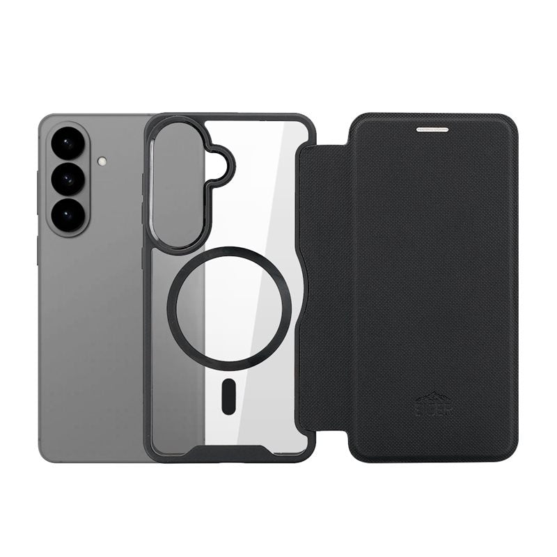 Eiger - Samsung Galaxy S26 North Folio Magsafe Case - Black