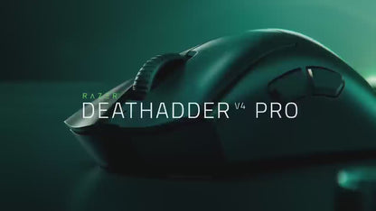 Razer - DeathAdder V4 Pro - Ultra-lightweight Wireless Ergonomic - Black